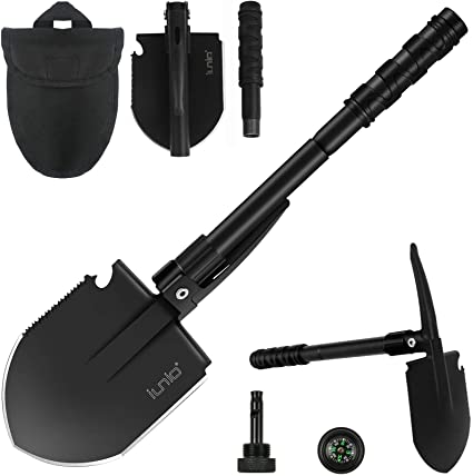 Aeropost.com Saint Martin - IUNIO Military Portable Folding Shovel and  Pickax with Tactical Waist Pack Army Surplus Multitool for Camping Hiking  Backpacking Fishing Trench Entrenching Tool Car Emergency