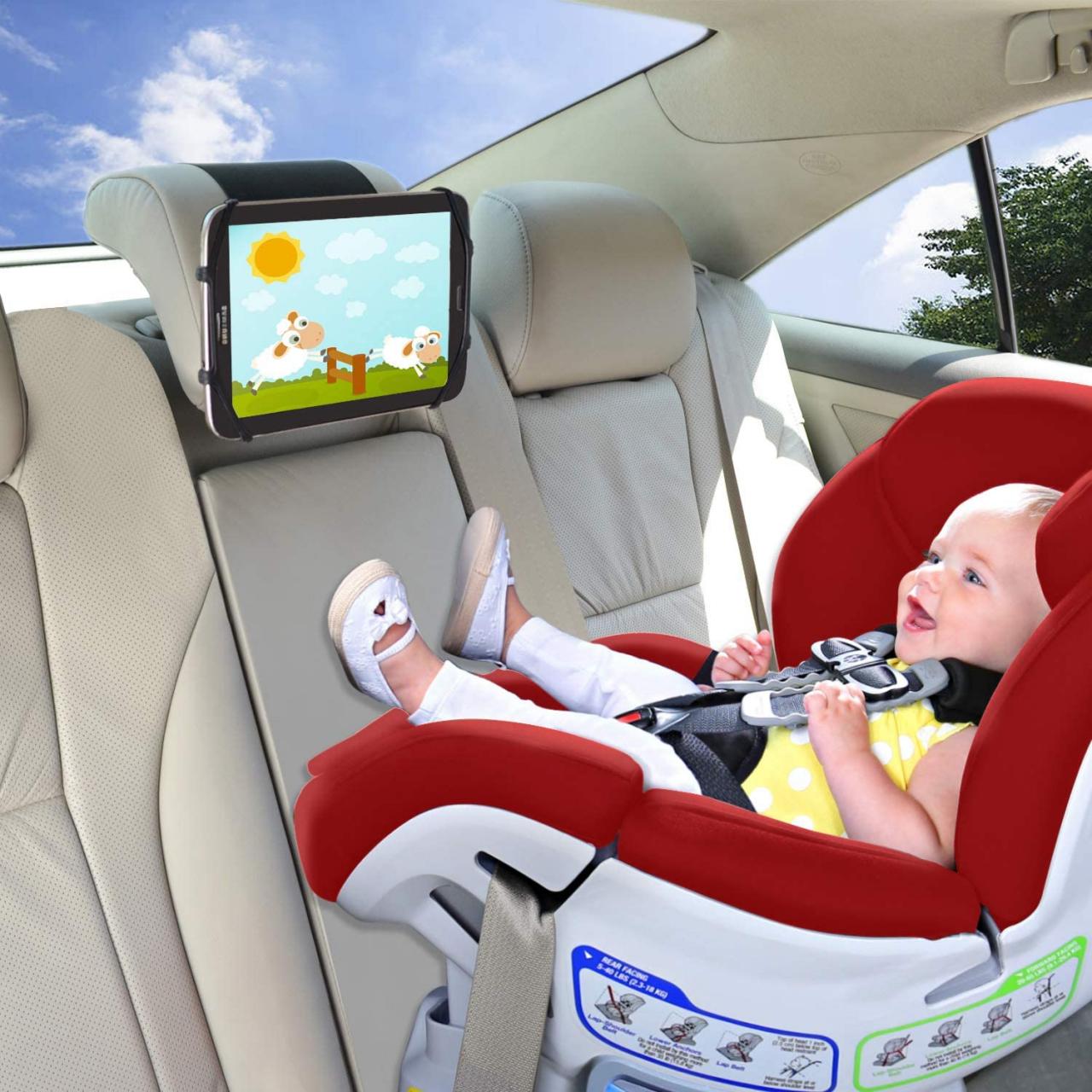 TFY Universal Car Headrest Mount Holder for 18cm to 28cm Tablet PC -  5TABLETBLK for sale online | eBay