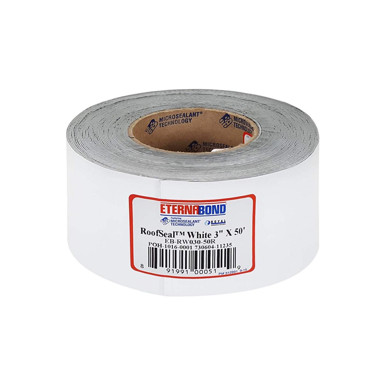 White Eternabond RV Rubber Roof Seal RV Roof Sealant Tape 1 Pack, 1.5 x 50  Trailer Roof Sealant Tape Traction Tape Automotive prb.org.af
