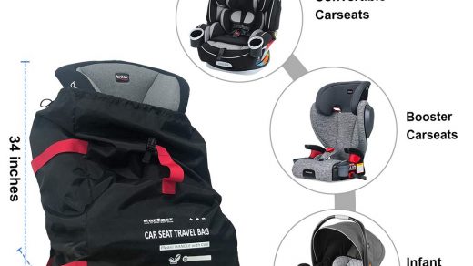 Gate Check PRO Car Seat Travel Bag | Ultra Durable & Lightweight| One Size  Fits Most | Inc. Infant, Toddler & All-in-One Convertible Models | Invest  in Stress Free Travel for You