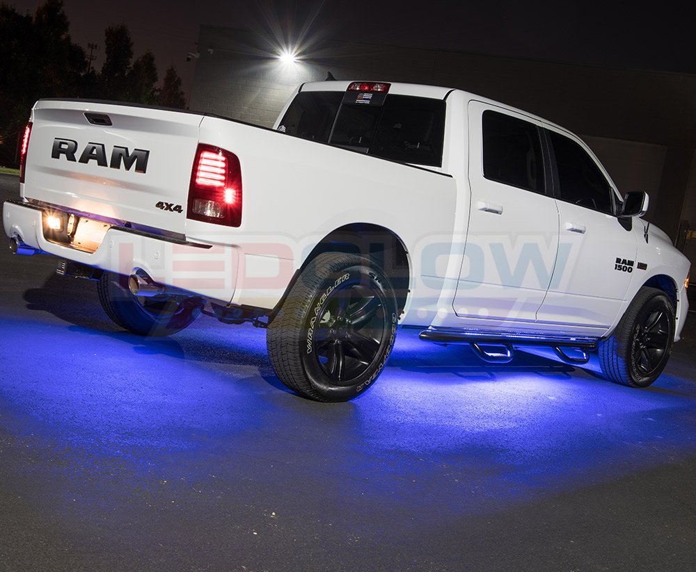 Accessory Lighting & Kits Motorcycle & ATV Solid Color Illumination LEDGlow  6pc Blue Truck Slimline LED Underbody Underglow Accent Neon Lighting Kit  Low Profile Tubes Included Power Switch Turns Lights On &