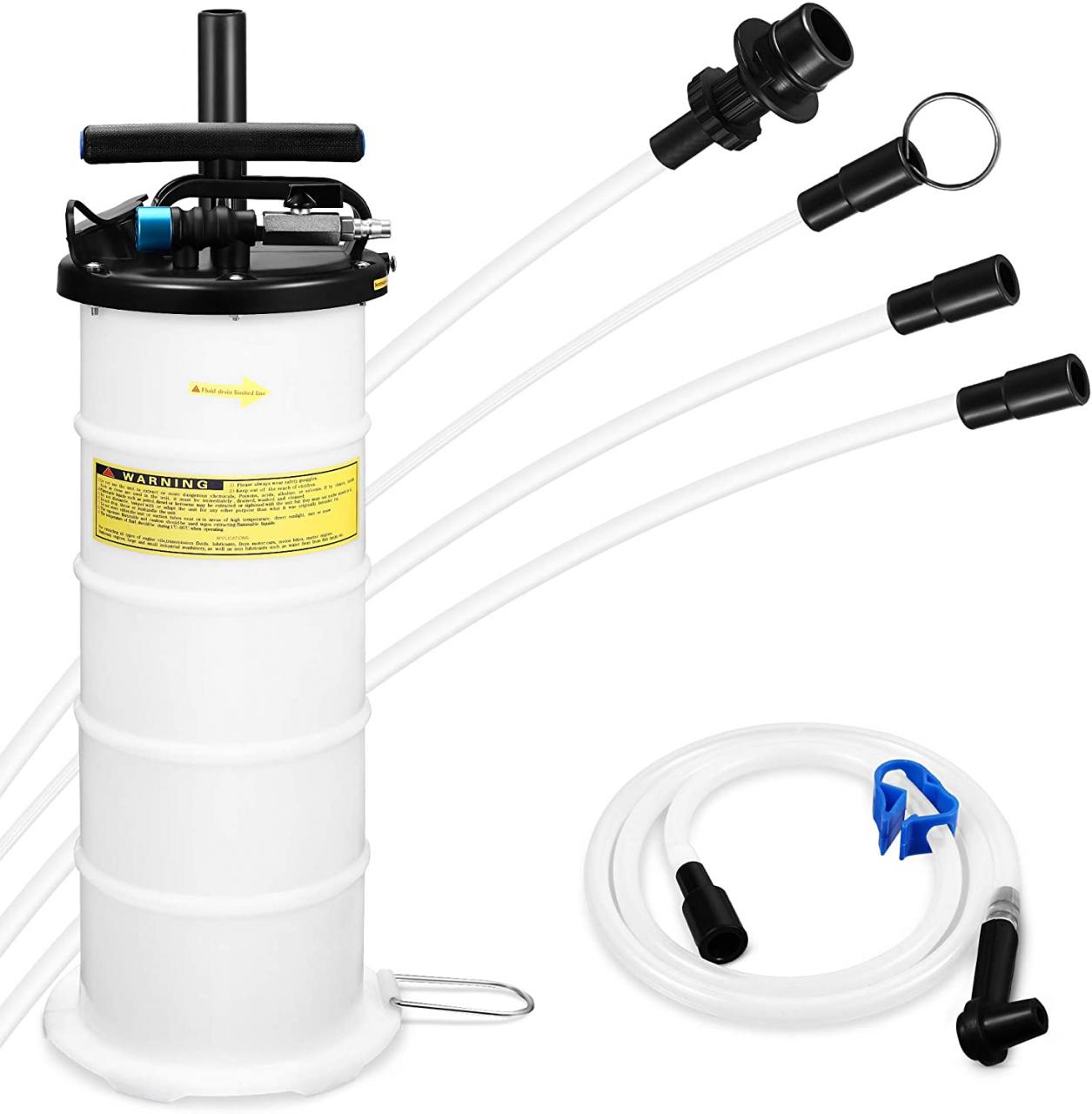 EWK, EB0244, EWK 15L Oil Changer Fluid Vacuum Extractor Oil Pump Extractor  Pneumatic Fluid Evacuator + Brake Bleeder Hose : Automotive