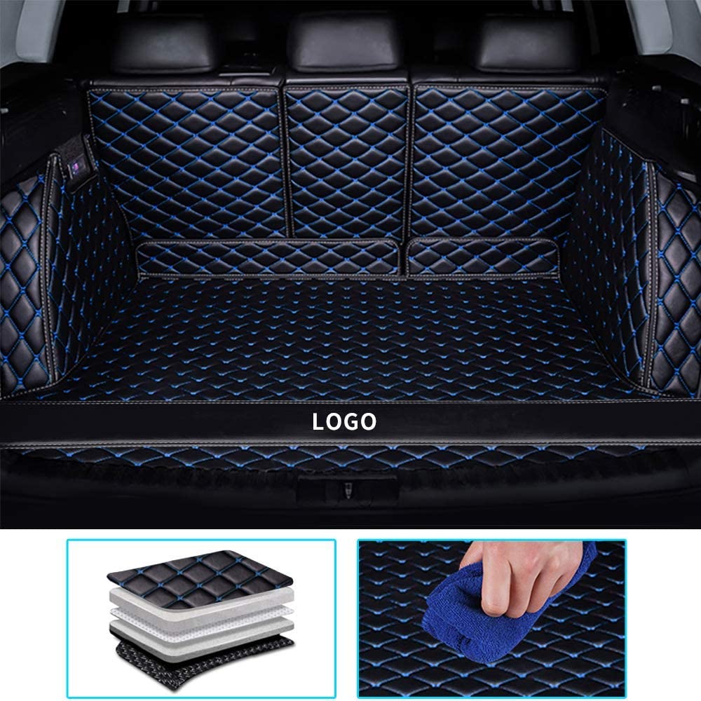 Buy Awotzon Custom Cargo Mat/Trunk Liner,All Weather Heavy Duty Cargo Liner,  PVC Leather Pet Mats,All Inclusive Black Blue Online in Hong Kong.  B091YNZ8NR