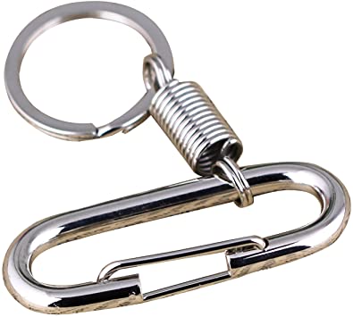 Buy Maycom Retro Style Simple Strong Carabiner Shape Keychain Key Chain  Ring Keyring Keyfob Key Holder (Black) Online in Vietnam. B00XJE1UXA