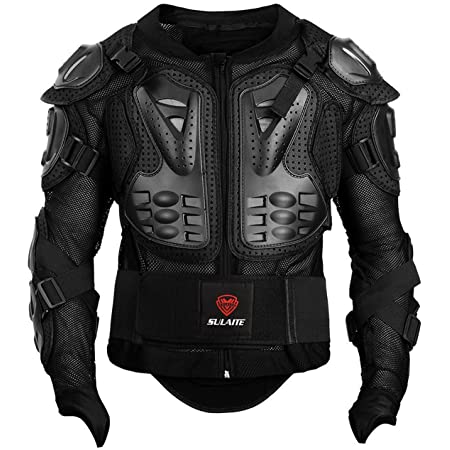 Buy OHMOTOR Motorcycle Motorbike Full Body Armor Protector Pro Street Motocross  ATV Guard Shirt Jacket with Back Protection (Black, M) Online in Taiwan.  B07L87V3QW