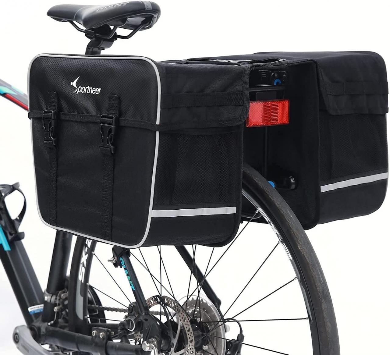 Buy Sportneer Bike Panniers Grocery Bag for Bicycle Rear Rack with  Ultra-Stable Hooks Anti-Tear & Bounce-Proof Bike Storage Bag with Rain  Cover for Cycling Touring/Commuting/Grocery Shopping Online in Hong Kong.  B08W1Q6PJ5