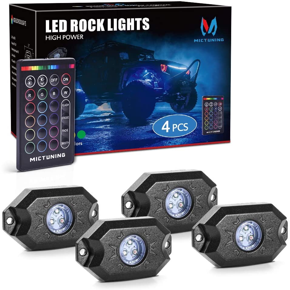 Buy MICTUNING Blue ROCK LIGHTS Rocker Switch Kit- On/Off Blue LED Light 20A  12V (LS083501JL) Online in Vietnam. B0129K2RUY