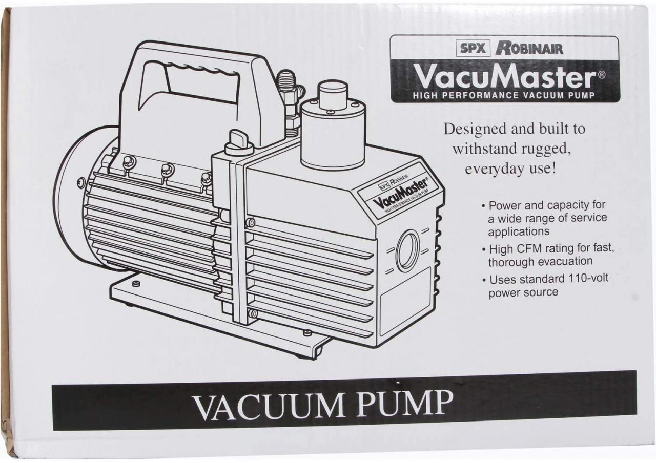 Robinair Vacumaster Two Stage Vacuum Pump 35 ltr/min 15151-S2 from Reece