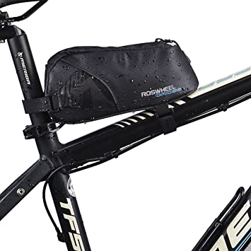 FlexDin Energy Bicycle Frame Bag, MTB/Road/Triathlon Bike Front/Back Top  Tube Cycling Fuel Bag Pannier Waterproof 1680D 0.9L Black : Amazon.ca:  Sports & Outdoors