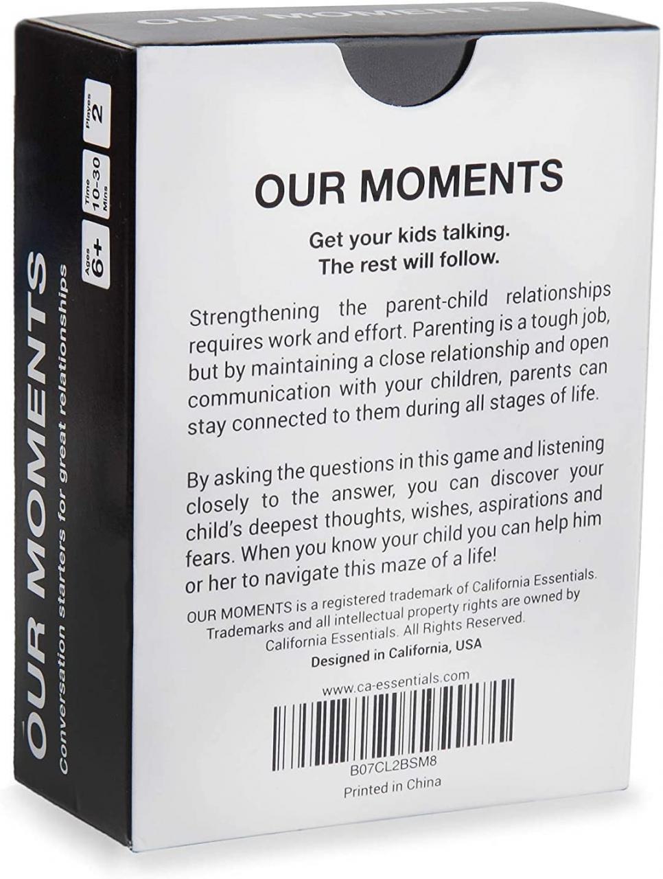 Buy OUR MOMENTS Families: 100 Thought Provoking Conversation Starters for  Great Parent-Child Relationship Building - Fun Car Travel, Road Trip & Home  Card Questions Game for Healthy Loving Family Online in Vietnam.