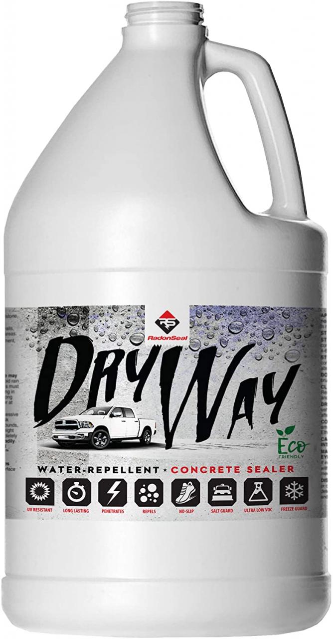 Buy DryWay Plus - Water-Repellent Concrete Sealer. Penetrating Water-Based  Sealer for Concrete Driveways, Patios, Sidewalks, Pool Decks. No Gloss.  Salt, Freeze/Thaw, Stain Protection (2.5-Gal) Online in Turkey. B0889PC27P
