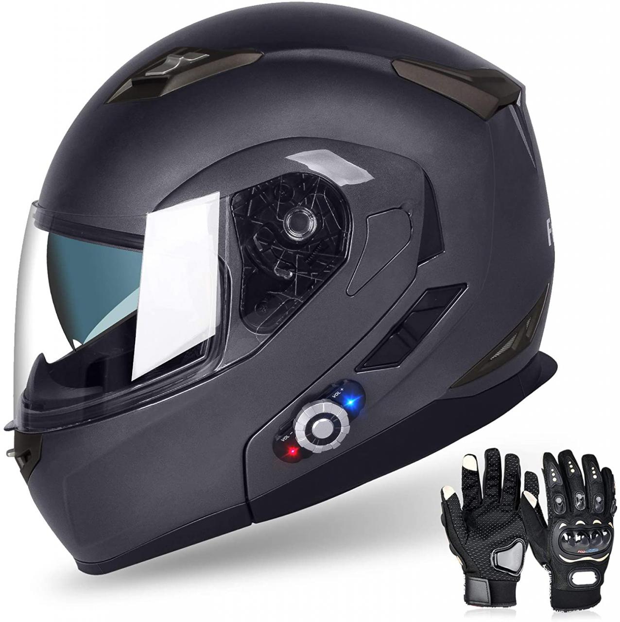 Buy Motorcycle Bluetooth Helmet, FreedConn BM22 Full Face Built-in Bluetooth  Intercom Waterproof Motorbike Helmets Bluetooth Evolution Modular Helmets  with Dual Visors, 6 Riders Group interphone Online in Hong Kong. B07VDJ21JT
