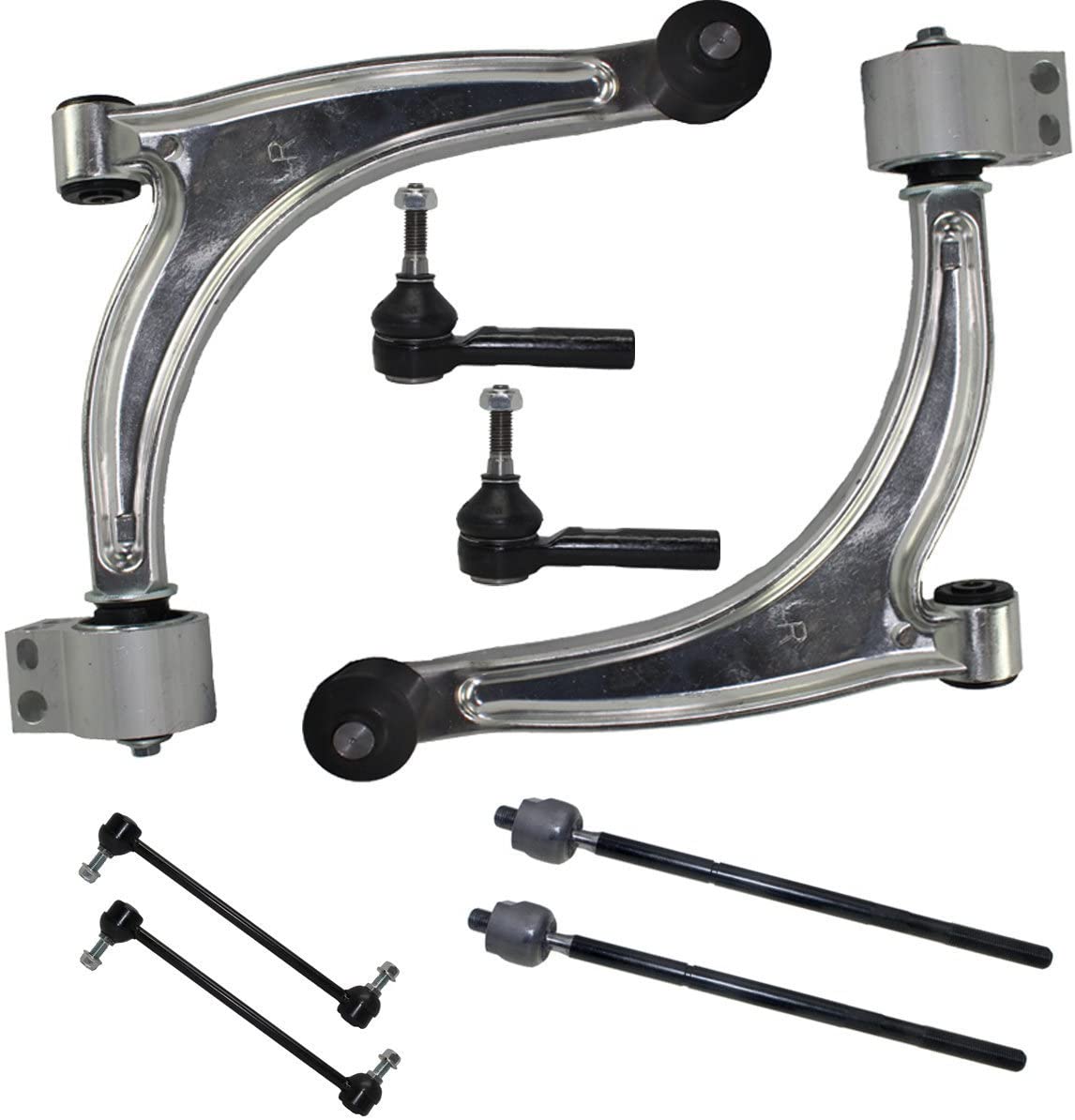 fashionable Detroit Axle - Complete 8-Piece Front Suspension Kit - Both (2) Front  Lower Control Arm & Ball Joint, 2 Sway Bars - Fits Non Turbo Models Only.  11.8 Inch Center to