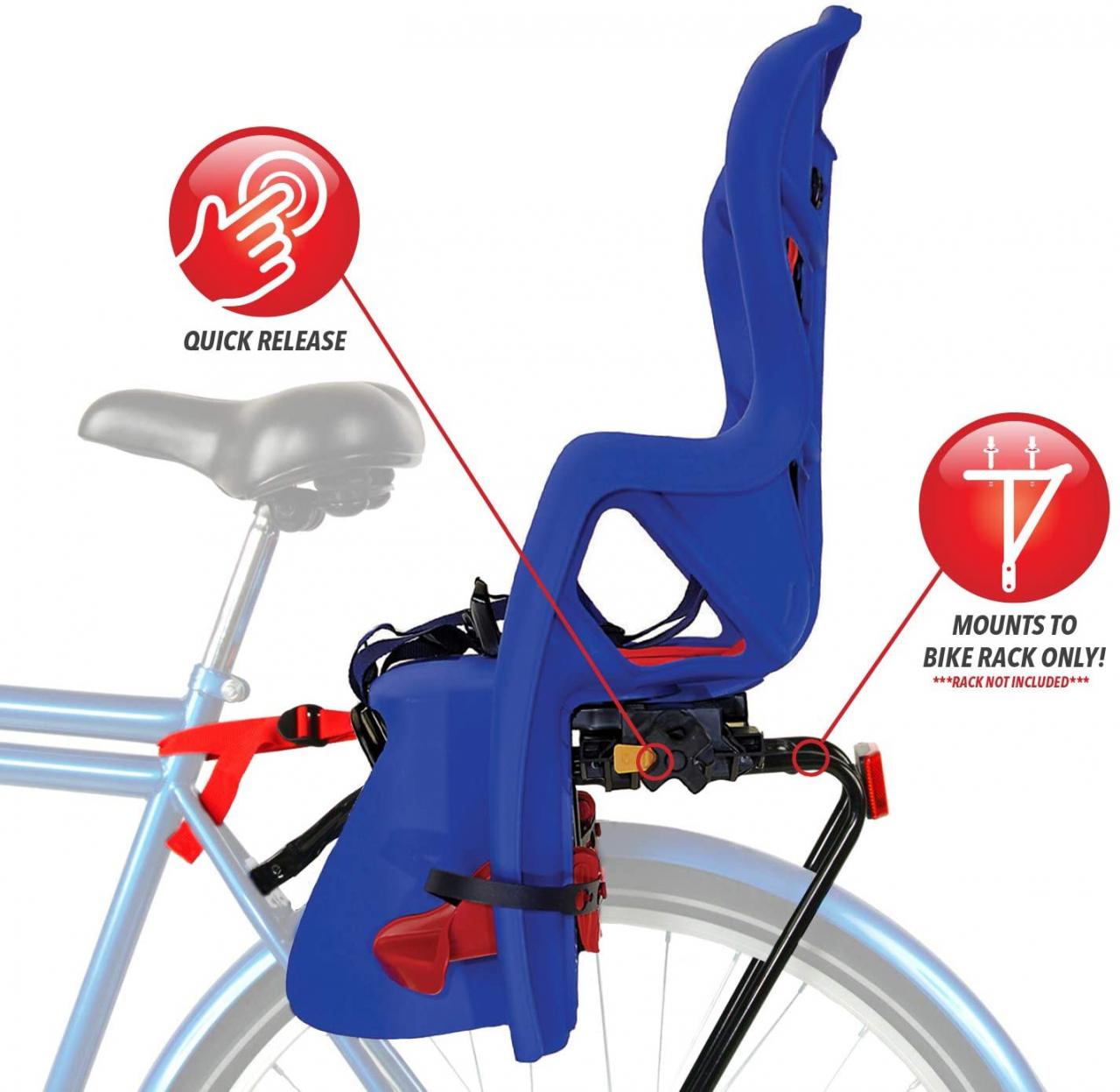 Child Rear Bicycle Seat - PEPE (up to 22 kg) | Bellelli - Seggiolini per  bici, auto e accessori per il tuo bambino