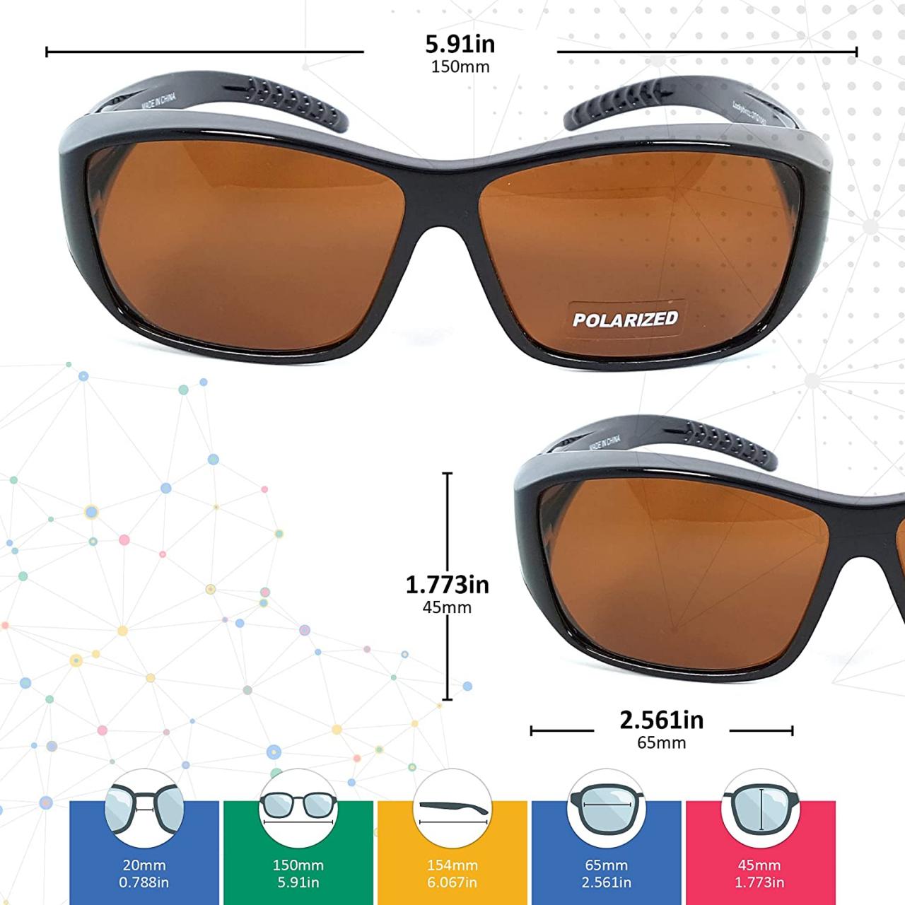 Buy Fit Over SunGlasses With Polarized Lenses To Wear Over Glasses Online  in Indonesia. B01AMB0ILC