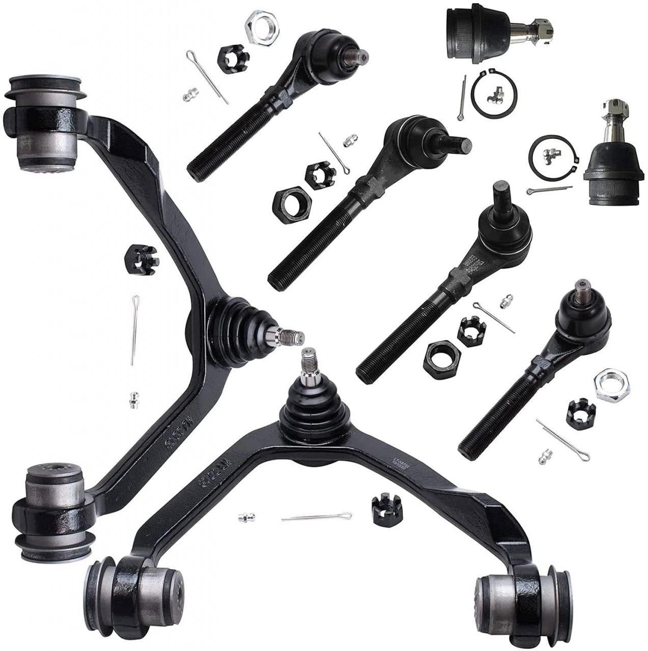 Buy Detroit Axle - Complete 4x4 Upper Control Arm with Ball Joints Inner  Outer Tie Rod End Front End Rebuild Kit for Ford F-150 F-250 Expedition - 8  pc Set Online in Turkey. B01M4QYRSE