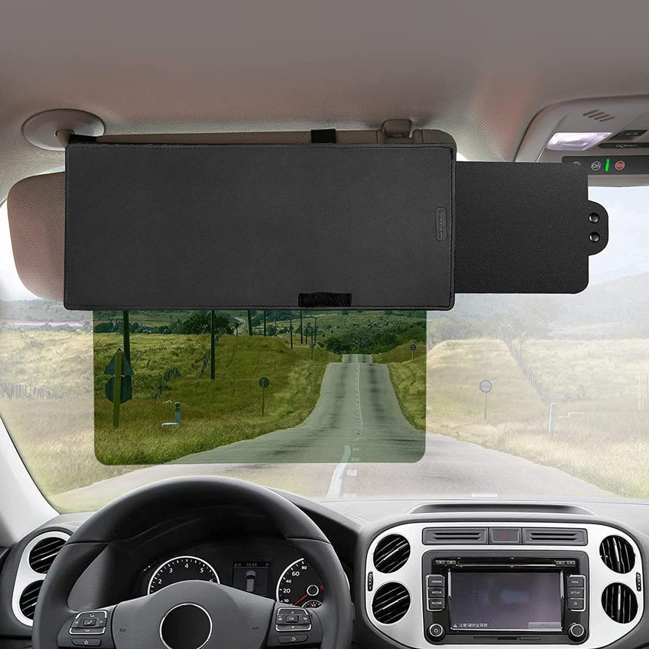 Buy Polarized Sun Visor for Car with Polycarbonate Lens, Car Sun Visor  Extension and Side Sunshade, Anti-Glare Protects from Sun Glare, UV Rays,  Foggy Day, Universal for Cars, SUVs Online in Hong