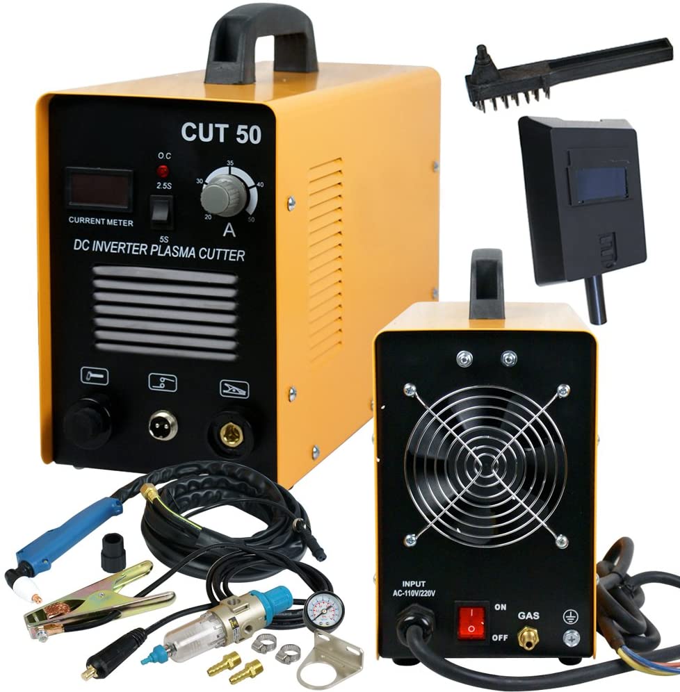Super Deal Plasma Cutter Cutting 50AMP CUT-50 Digital Inverter 110-220V  Welding Welder Cutting Machine Dual Voltage w/ Free Mask