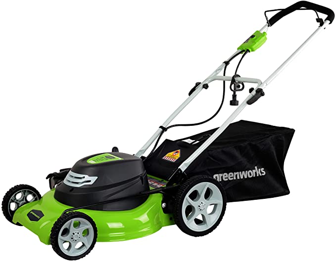 Electric Lawn Mower Greenworks cordless battery operated 19