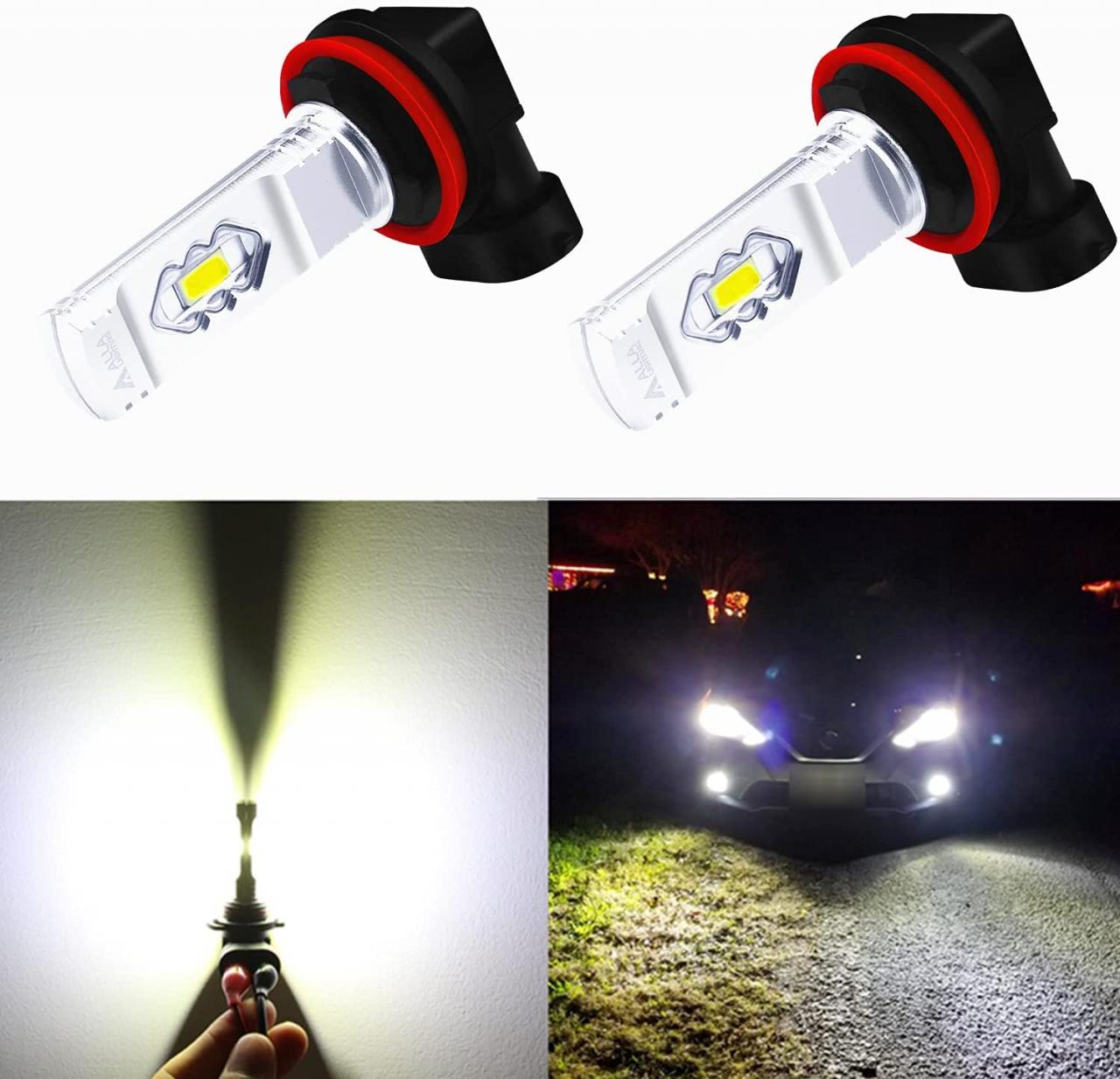 Alla Lighting Extremely Super Bright High Power 80W CREE H11 H8 H16 White LED  Lights Bulbs for Fog Light Lamps(H11/H8/H16) : Amazon.in: Car & Motorbike
