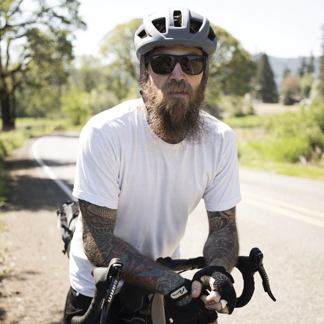 Meet Nolan, bartender by night, road roamer by day, “I'm pretty good at  making excuses sometimes, but I try to get out there and ride m… | Bike  helmet, Bike, Helmet