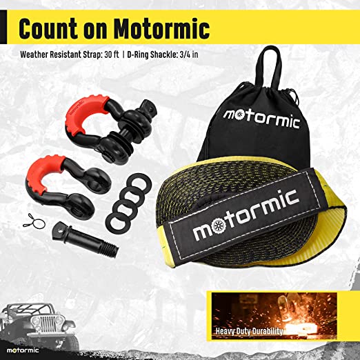 Review for motormic Tow Strap Recovery Kit – 3