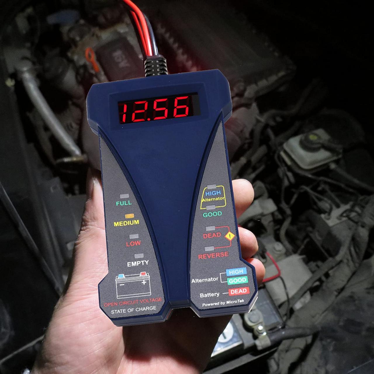 Buy MOTOPOWER MP0514B 12V Digital Battery Tester Voltmeter and Charging  System Analyzer with LCD Display and LED Indication - Blue Rubber Paint  Online in Hong Kong. B075V3Z5K3