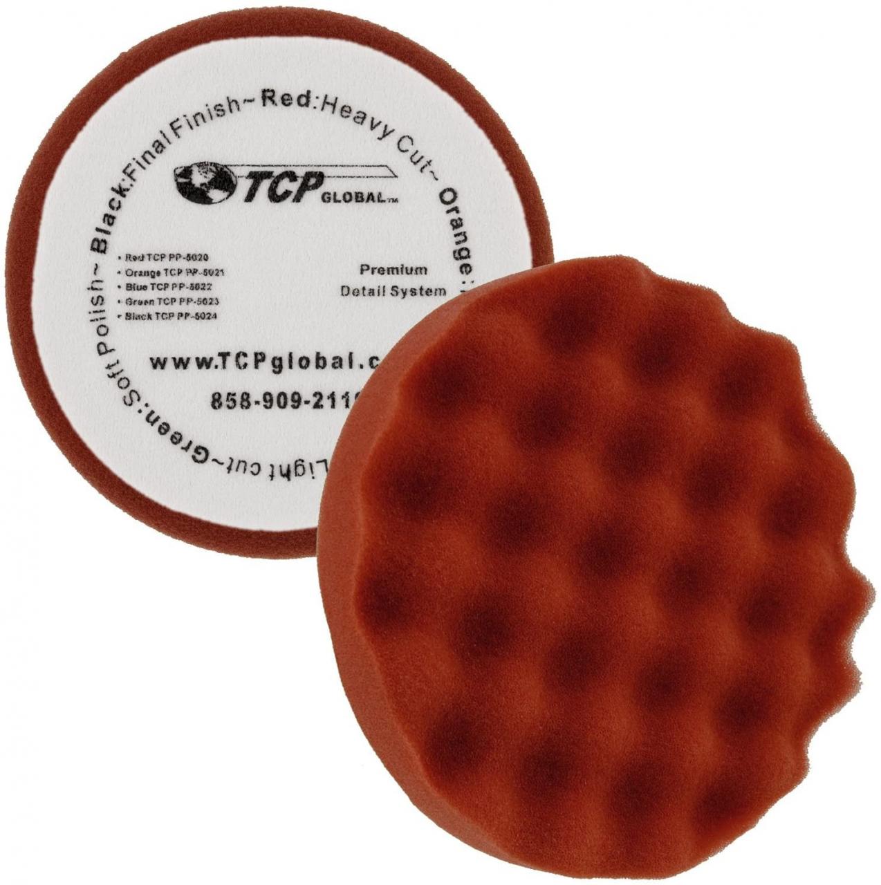 Buy TCP Global 6.5 Waffle Foam and Wool Buffing & Polishing Set - 5 Waffle  Foam Pads & 1 Nautral Wool Pad - for Hook & Loop Backing Online in Hong  Kong. B012P32QWY