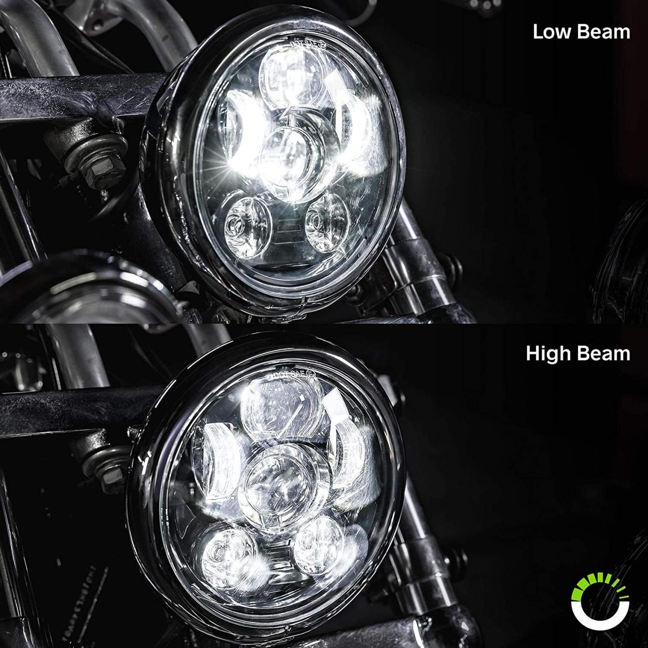Buy 5.75 (5 3/4) Harley LED Headlight For Harley Davidson [Black-Finish]  Round LED Motorcycle Headlight For Dyna Street Bob Super Wide Glide Low  Rider Night Rod Train Softail Sportster Online in Hong