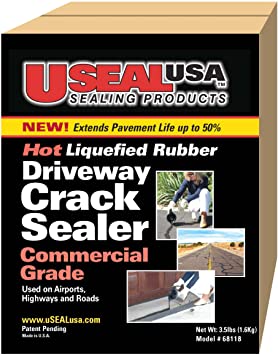 Useal Usa Hot Liquefied Rubber, Driveway Crack Sealer, 40 Ft, Fills Any  Size Crack : Amazon.co.uk: DIY & Tools