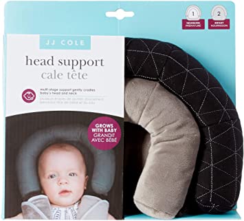 JJ Cole - Head Support, Newborn Head and Neck Support for Car Seat and  Stroller, Designed to Adjust with Age, Black Tri Stitch, Birth and up :  Amazon.ca: Baby