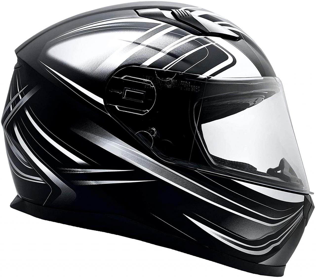 Buy Typhoon Adult Full Face Motorcycle Helmet w/Drop Down Sun Shield DOT  Certified - Same Day Shipping (Matte Grey, Medium) Online in Hong Kong.  B08XSM4FLG