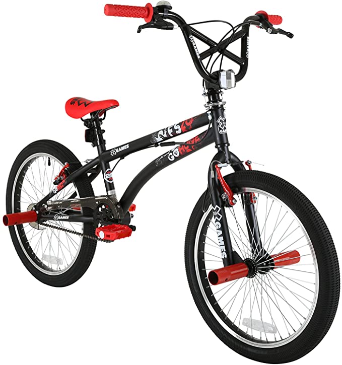 X-GAMES Boy FS-20 Bmx 20 inch wheel Bike, Black / Red : Amazon.co.uk:  Sports & Outdoors