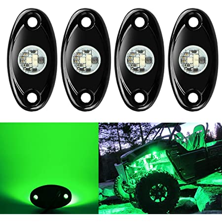 Buy 4 Pods LED Rock Lights, Ampper Waterproof LED Neon Underglow Light for  Car Truck ATV UTV SUV Offroad Boat Underbody Glow Trail Rig Lamp (White)  Online in Hong Kong. B01H7FGO46