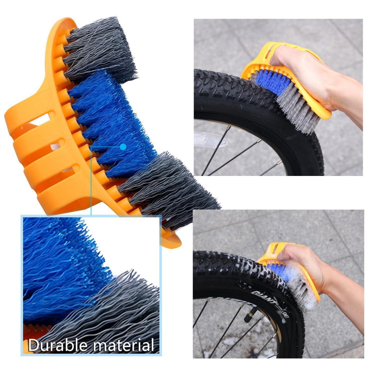 Oumers Bicycle Clean Brush Kit, 10pcs Motorcycle Bike Chain Cleaning Tools  Make Chain/Crank/Tire/Sprocket Cycling Corner Stain Dirt Clean,  Durable/Practical fit All Bike : Amazon.in: Car & Motorbike