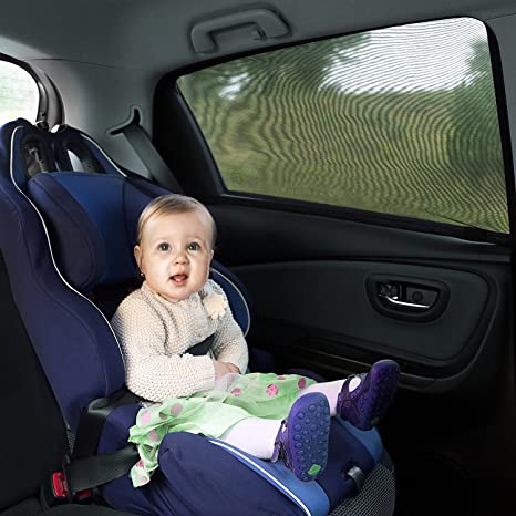 ZOTO Car Rear Window Sun Shade, Breathable Mesh Sun Shield Protect Baby/Pet  from Sun's Glare & Harmful UV Rays, Universal Car Curtains Fit for Cars,  Trucks and SUV's (Pack of 2,Large Size) : Amazon.in: Car & Motorbike