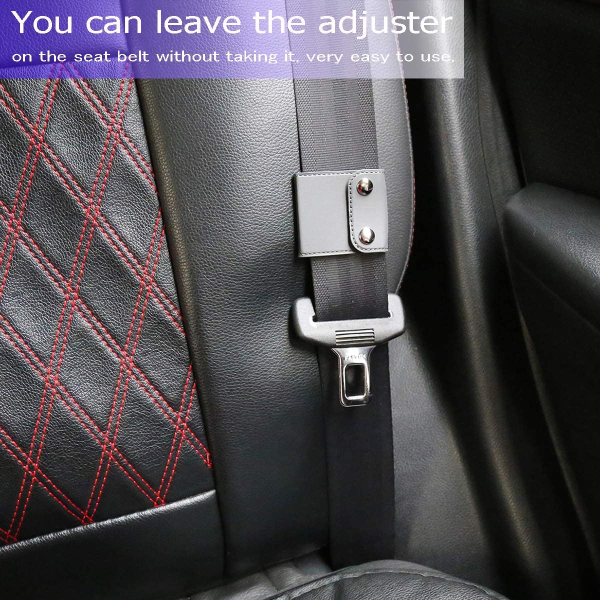Buy Seatbelt Adjuster, ILIVABLE Comfort Car Shoulder Neck Strap Positioner  Clips, Protects from Cutting Your Neck or Rubbing Your Chest, Universal Fit  (Black) Online in Vietnam. B096TDZVXN