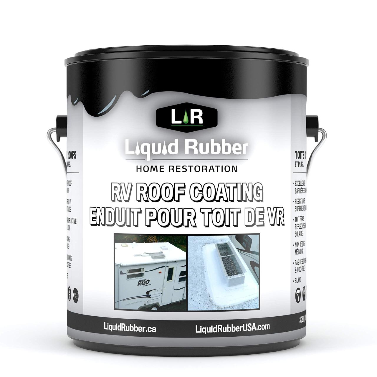 Liquid Rubber RV Roof Coating - Solar Reflective Sealant - Waterproof -  Easy to Apply - Brilliant White,1 Gallon : Amazon.com.au: Home Improvement