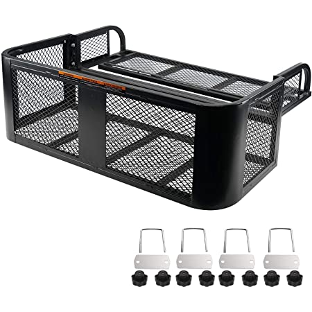 Toolsempire Universal Front ATV Hd Steel Cargo Basket Rack Luggage Carrier