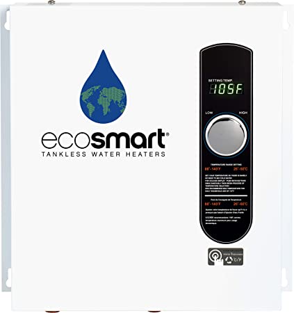 Water Heaters EcoSMART 13Kw Tnklss H20 Heater Tankless Water Heaters