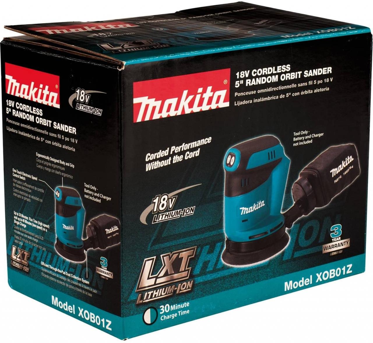 Buy Makita XOB01Z 18V LXT Lithium-Ion Cordless 5 Random Orbit Sander, Tool  Only Online in Hong Kong. B00M9CXMNY