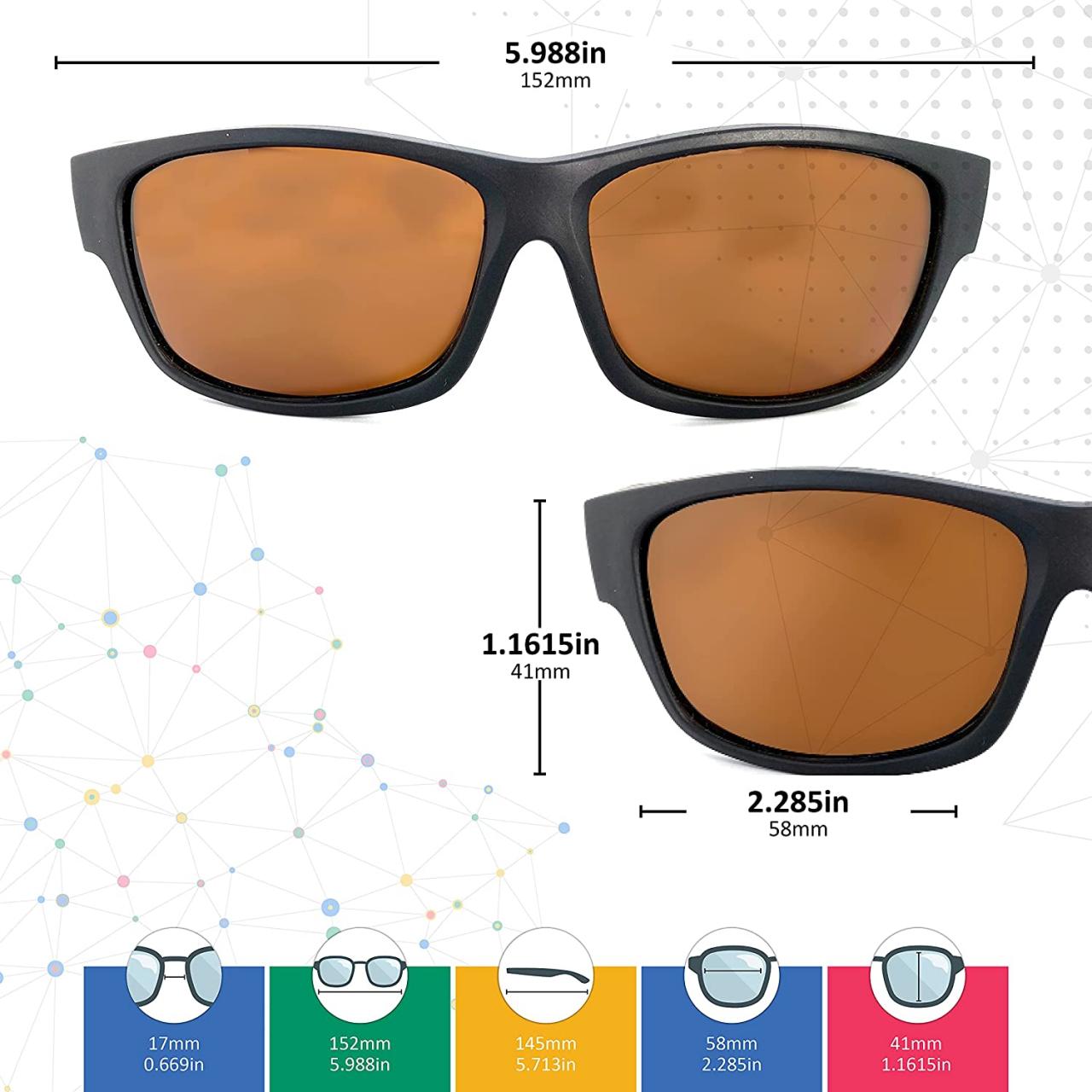 Buy Fit Over Polarized Sunglasses Driving Clip on Sunglasses to Wear Over  Prescription Glasses Online in Poland. B07RDCNRSJ