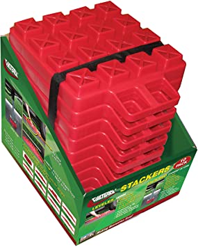 Valterra A10-0920 Stackers EZ Leveler Jack Pads With Storage Bag- 10 Pack