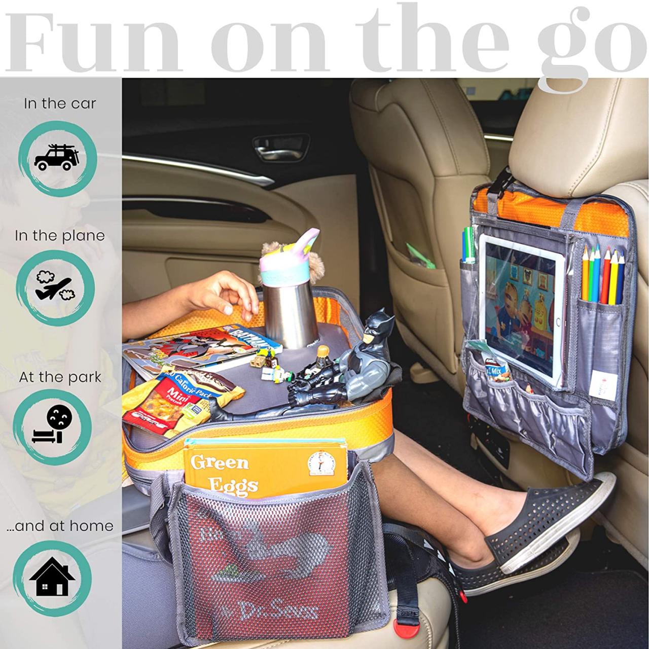 Buy Kids Travel Tray Car Seat Tray, Toddler Travel Tray Detaches Into  Tablet Holder and Snack Play Travel Tray Table Online in Hong Kong.  B07KJGW34D