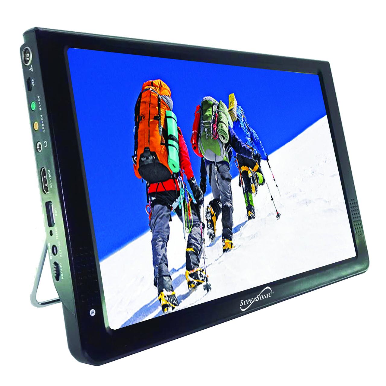 Supersonic SC-2812 Portable Widescreen LCD Display with Digital TV Tuner,  USB/SD Inputs and AC/DC Compatible for RVs (12-inch), Black: Buy Online at  Best Price in UAE - Amazon.ae
