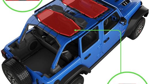 Buy Alien Sunshade Jeep Wrangler JLU (2018-2021) – Front & Rear Mesh Sun  Shade for Jeep JL Unlimited - Blocks UV, Wind, Noise - Bikini JLkini Top  Cover for Sport, Sport S,