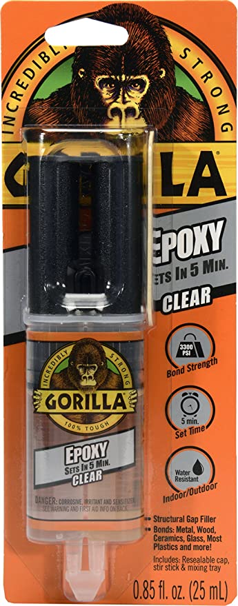 Gorilla Glue 5 Min 2 Part Epoxy Syringe 25ml for sale online | eBay
