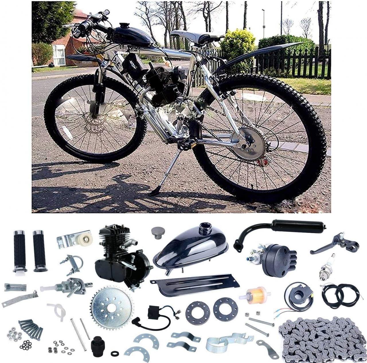 Buy YaeCCC Upgraded 80cc 2 Stroke Motor Engine Kit Gas for Motorized  Bicycle Bike Black Online in Vietnam. B07GBZJFKT