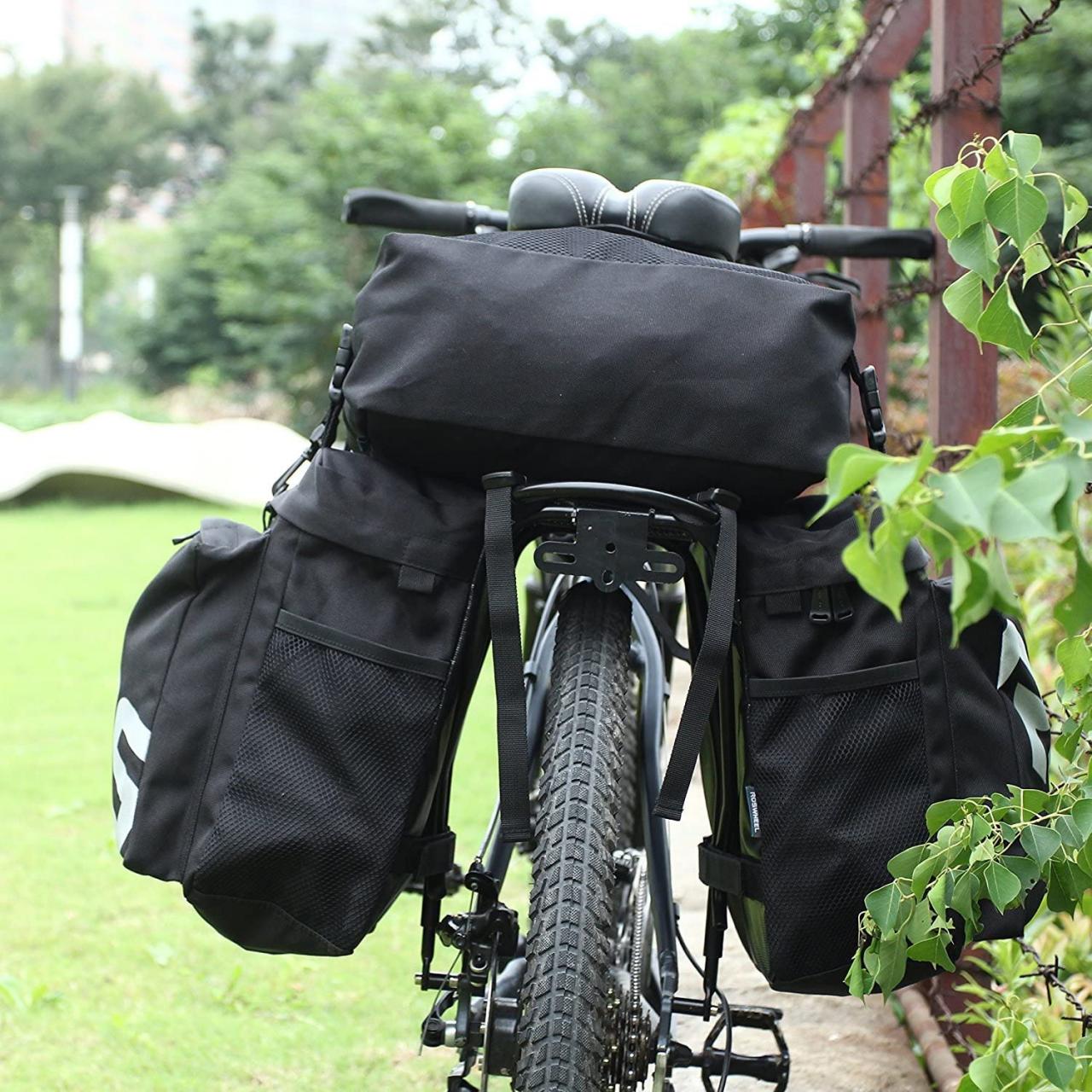 Buy Roswheel Bike Bag Bike Pannier Bag Bike Trunk Bag Waterproof, Bicycle  Rear Rack Bag with Rain Cover for Cycling Online in Hong Kong. B078T9LXSH