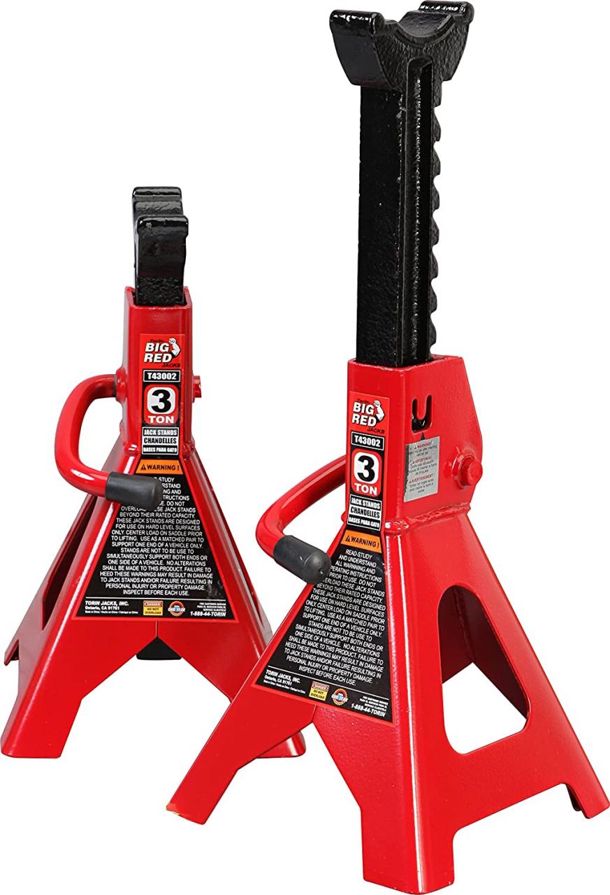 Torin BIG RED 6 ton jack stands. - YouTube